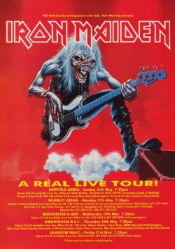 IRON MAIDEN A Real Live UK Tour 1993 Poster Print