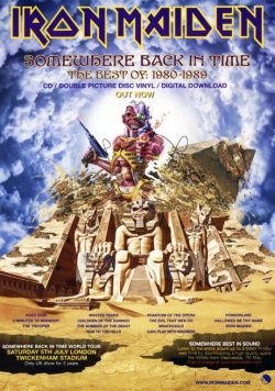 IRON MAIDEN Somewhere Back In Time Poster Print