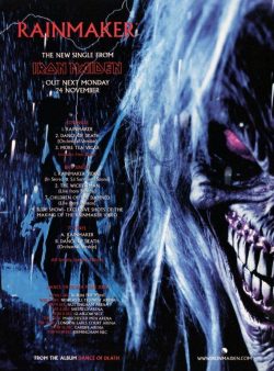IRON MAIDEN Rainmaker Poster Print