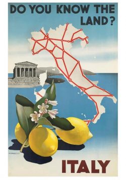 ITALY Vintage Travel Poster Print