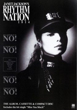 JANET JACKSON Rhythm Nation 1814 Poster