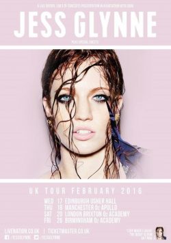 JESS GLYNNE I Cry When I Laugh February 2016 UK Tour Poster Print