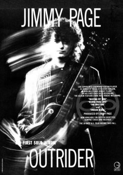 JIMMY PAGE Outrider Poster Print