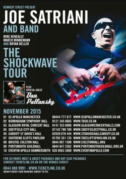 JOE SATRIANI The Shockwave 2015 UK Tour Poster Print