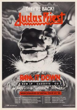 JUDAS PRIEST Ram It Down Poster