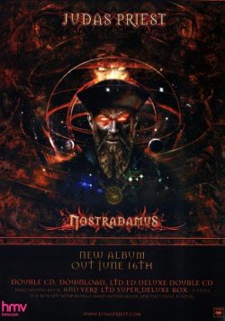JUDAS PRIEST Nostradamus Poster Print