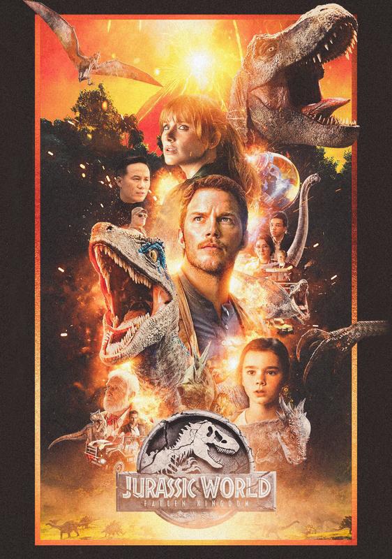 Jurassic World_ Fallen Kingdom (2018)_7 Poster Canvas Movie Film - Foto 4