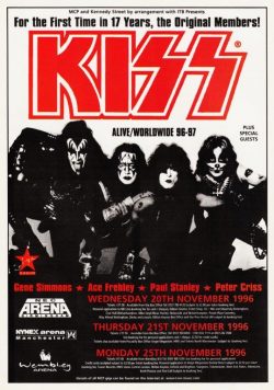 KISS Alive/Worldwide 1996-97 UK Tour Poster