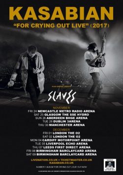 KASABIAN For Crying Out Live 2017 Nov/Dec UK Tour Poster