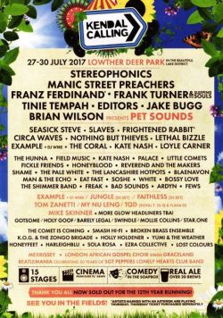 KENDAL CALLING 2017 Stereophonics Poster