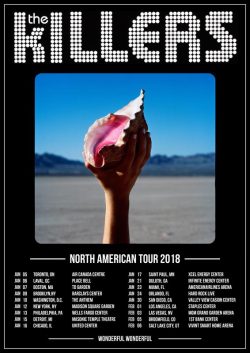 THE KILLERS Wonderful Wonderful 2018 North American Tour Poster Print