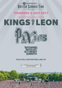 KINGS OF LEON British Summer Time Hyde Park 6th July 2017 Poster Print