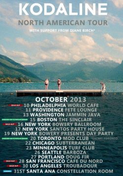KODALINE In A Perfect World 2013 North American Tour Poster Print