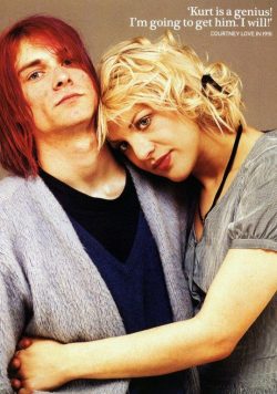 KURT COBAIN & COURTNEY LOVE Nirvana Poster