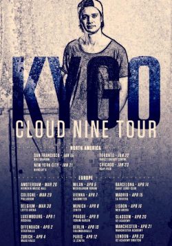 KYGO Cloud Nine 2016 UK Tour Poster Print