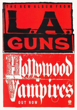 L.A. GUNS Hollywood Vampires Poster