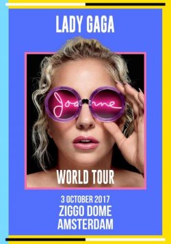 LADY GAGA Joanne 2017 World Tour: Ziggo Dome Amsterdam Poster Print