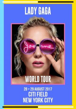 LADY GAGA Joanne 2017 Tour: Citi Field New York City Poster Print