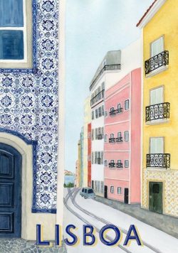 LISBON - Portugal (Lisboa) - Vintage Travel Poster