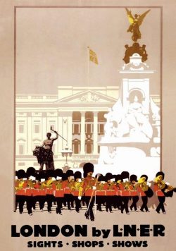 LONDON Vintage Travel Poster Print
