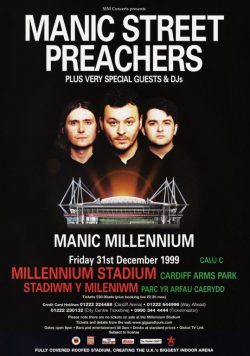 MANIC STREET PREACHERS Millennium Stadium - Dec 31st 1999 Poster