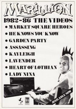 MARILLION The Videos 1982-86 Poster Print