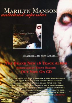 MARILYN MANSON Antichrist Superstar Poster