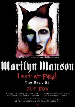 MARILYN MANSON Lest We Forget Poster Print