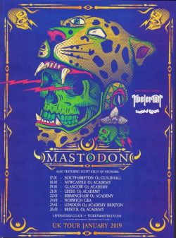 MASTODON Once More Round The Sun 2019 Tour Poster Print