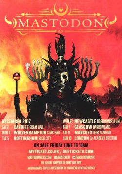 MASTODON Emperor of Sand 2017 UK Tour Poster Print