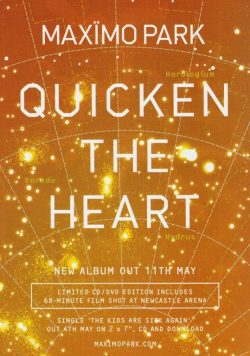 MAXIMO PARK Quicken The Heart Poster Print