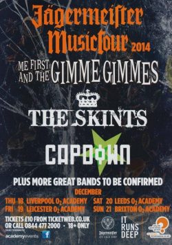 ME FIRST & THE GIMME GIMMES Jagermeister Music Tour Poster