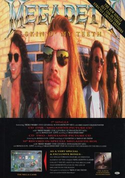 MEGADETH Skin O My Teeth Poster Print