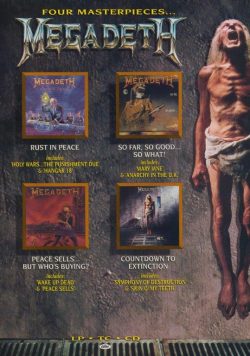 MEGADETH Countdown To Extinction Poster