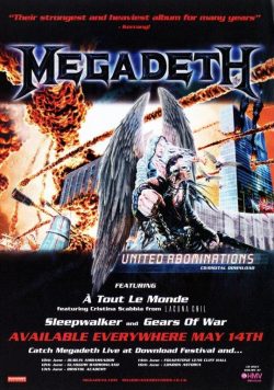 MEGADEATH United Abominations Poster