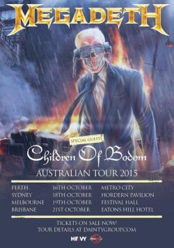 MEGADETH Dystopia 2015 Australian Tour Poster Print