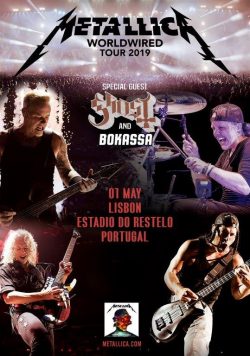 METALLICA WorldWired 2019 European/UK Tour LISBON Estádio do Restelo Poster