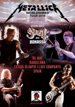 METALLICA WorldWired 2019 European/UK Tour BARCELONA Estadi Olímpic Lluís Companys Poster