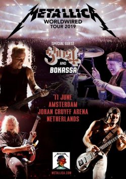 METALLICA WorldWired 2019 European/UK Tour AMSTERDAM Johan Cruijff Arena Poster