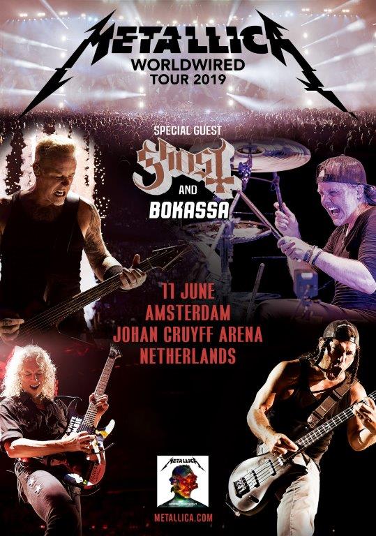 METALLICA AMSTERDAM Johan Cruijff Arena Poster WorldWired