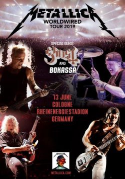 METALLICA WorldWired 2019 European/UK Tour KÖLN RheinEnergieStadion Poster