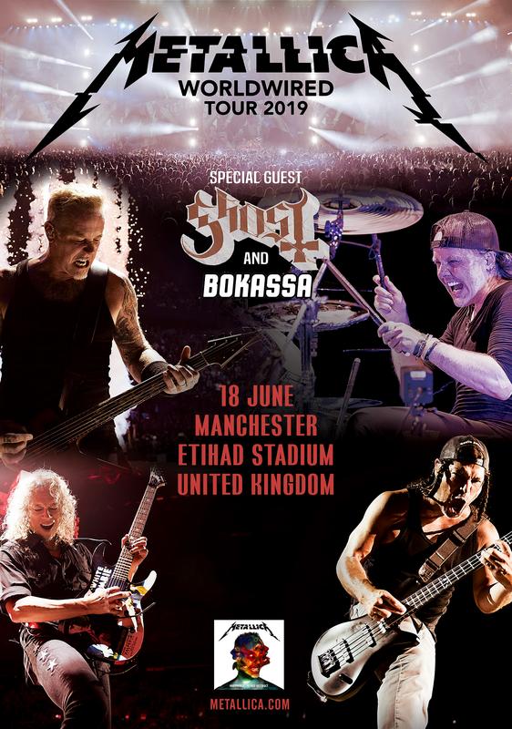 METALLICA MANCHESTER Etihad Stadium Poster WorldWired '19 Tour