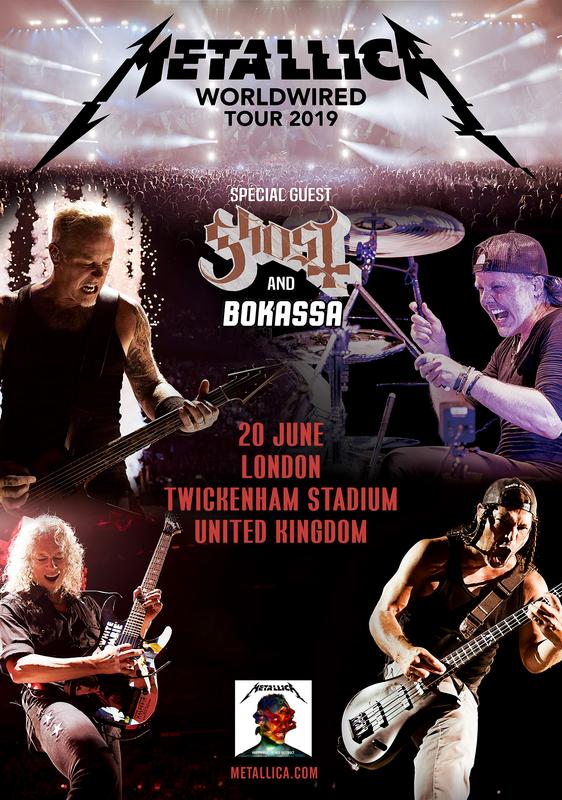 METALLICA LONDON Twickenham Stadium Poster WorldWired '19 Tour