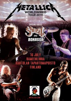 METALLICA WorldWired 2019 European/UK Tour HAMEENLINNA Kantolan Tapahtumapuisto Poster