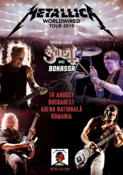 METALLICA WorldWired 2019 European/UK Tour BUCHAREST Arena Națională Poster