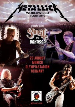 METALLICA WorldWired 2019 European/UK Tour MUNICH Olympiastadion Poster