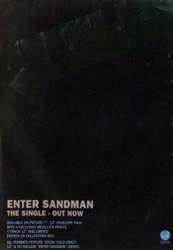 METALLICA Enter Sandman Poster Print