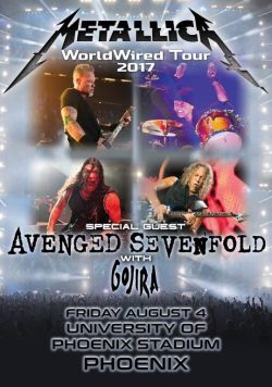 METALLICA WorldWired Tour: Phoenix Stadium - August 2017 Poster Print