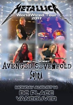 METALLICA WorldWired Tour: BC Place Vancouver - Aug 2017 Poster Print