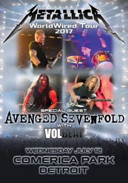 METALLICA WorldWired Tour: Comerica Park Detroit July 2017  Poster Print